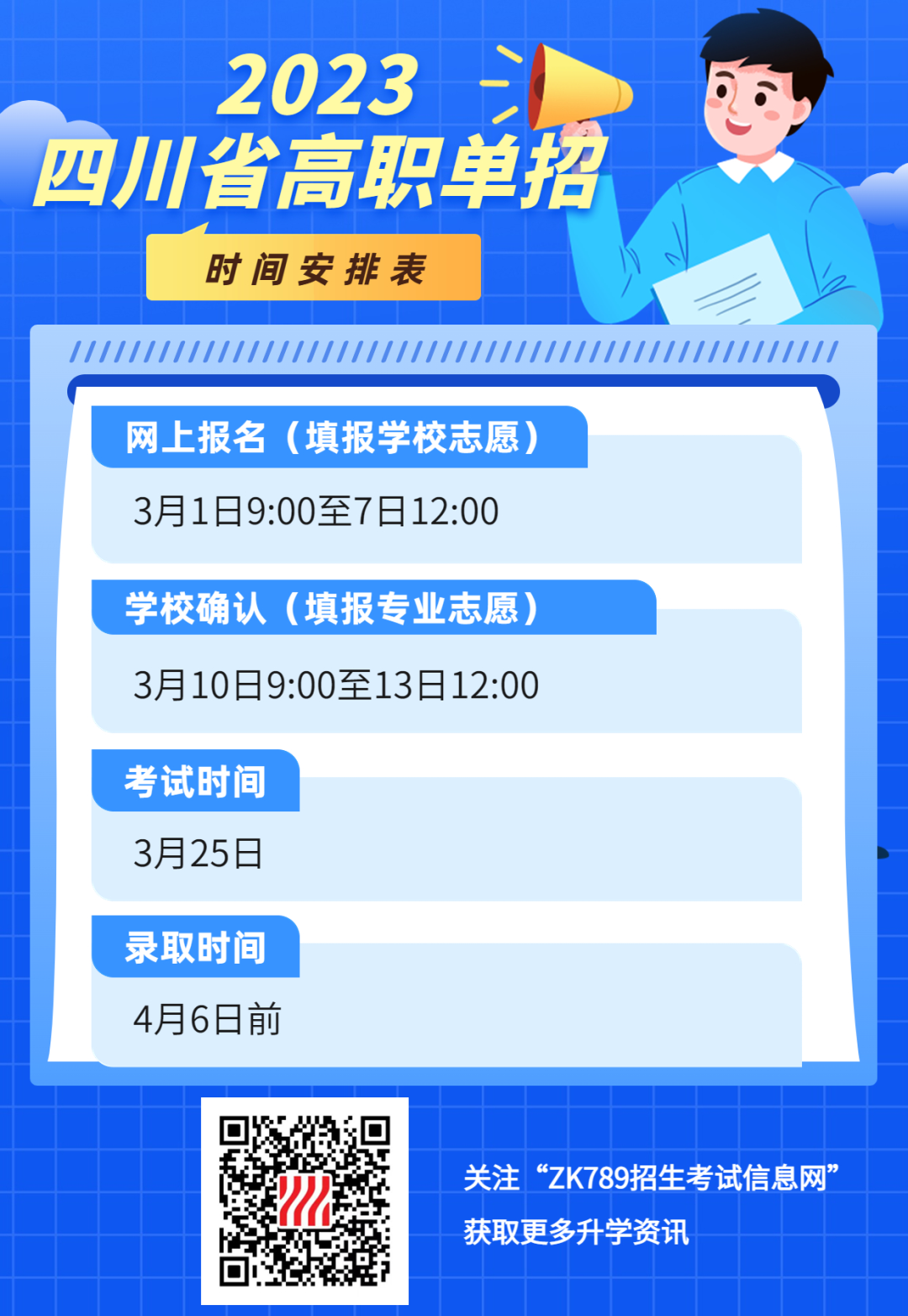3月1日?qǐng)?bào)名開啟！2023年四川高職單招報(bào)名及考試時(shí)間確定！